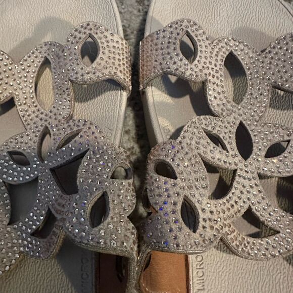 FITFLOP ROSE GOLD ELORA CRYSTAL SLIDES 8 - Picture 7 of 9